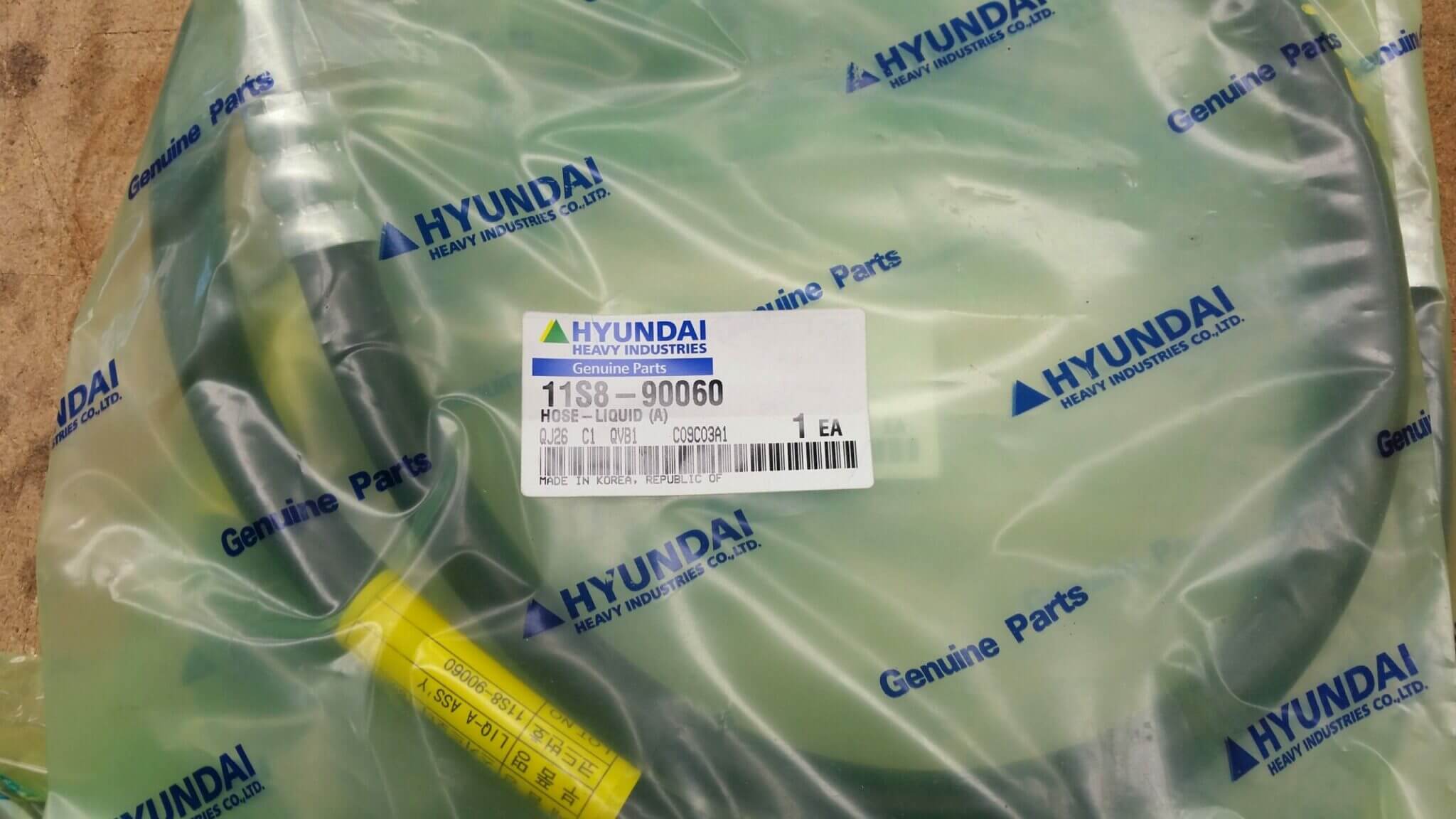 Hyundai 11S8-90060 Hose Liquid (A) Skid Steer HSL650-7A Heavy Duty Parts Australia