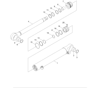 Hyundai Steering Cylinder 31LK-30030 HL770-9 Wheel Loader Heavy Duty Parts Australia Perth