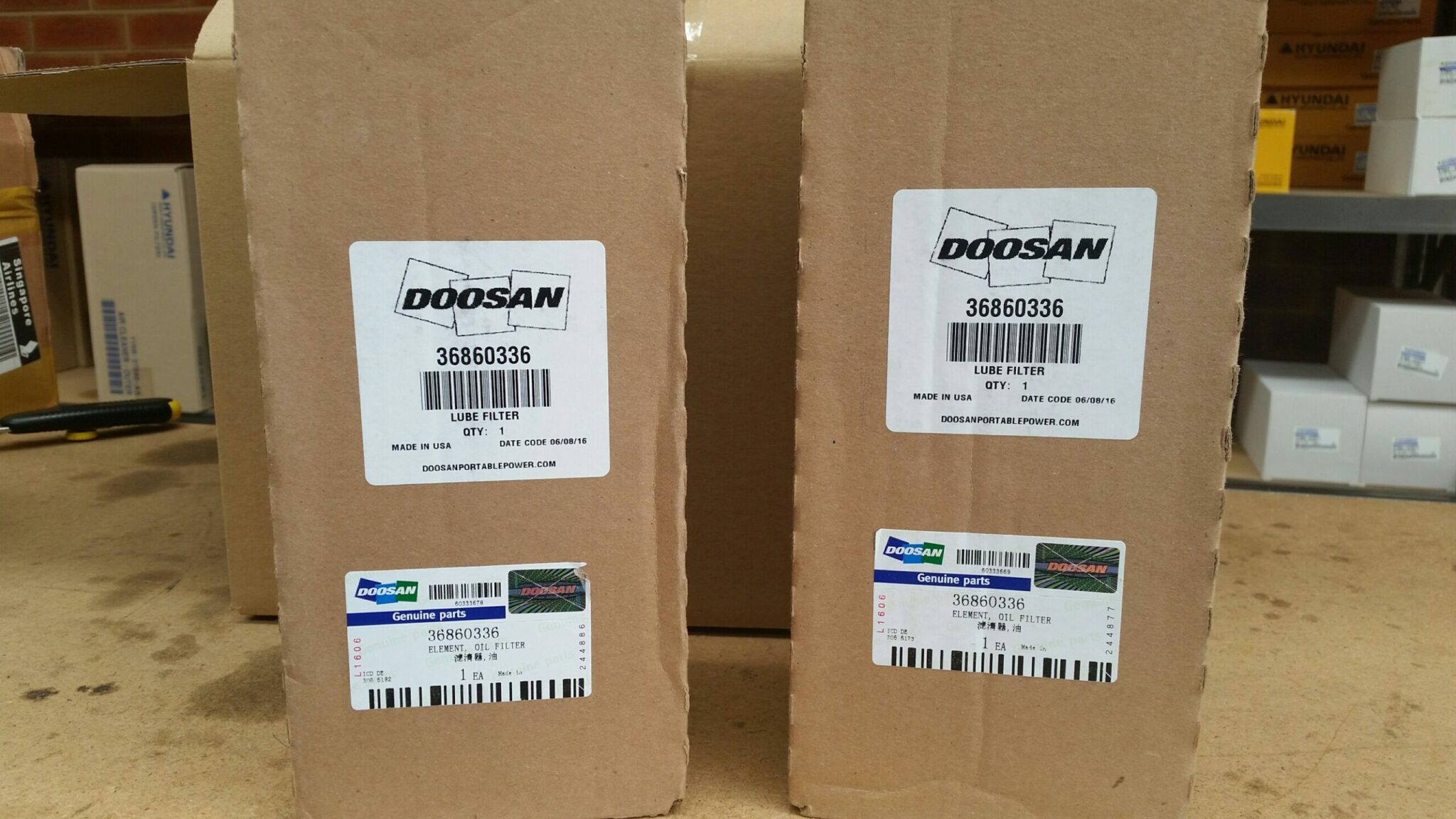 Doosan Generator Oil Filters 36860336