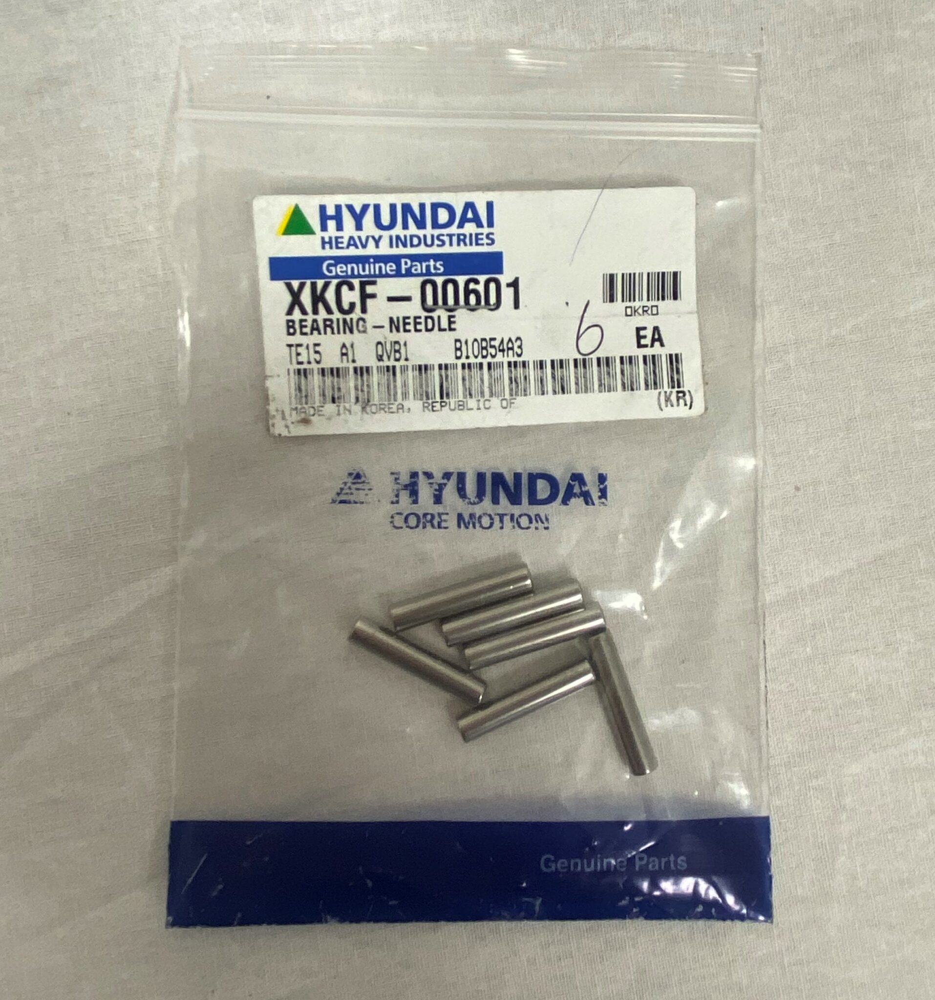 Hyundai Forklift XKCF-00601 Bearing, Needle
