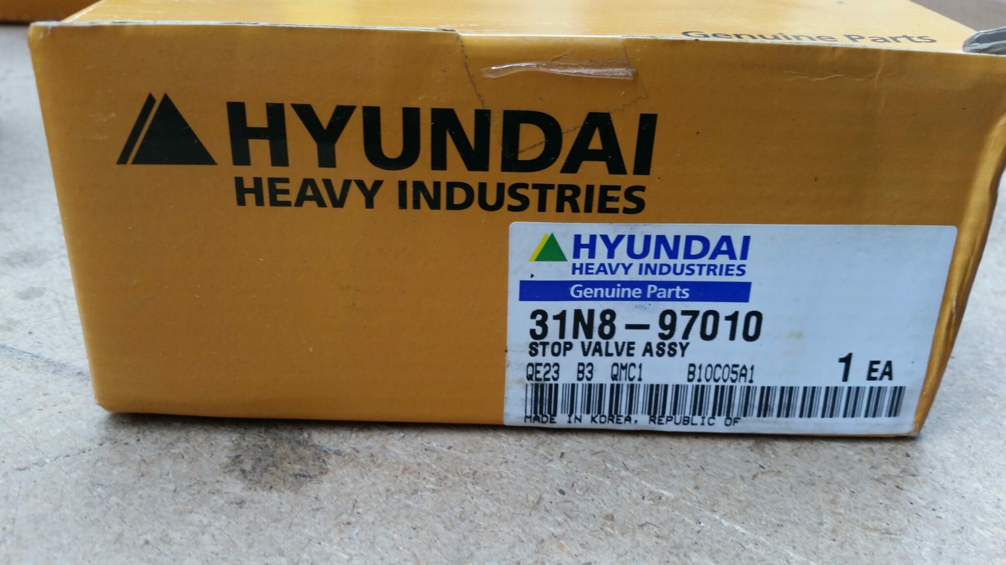 Hyundai Stop Valve Assy 31N8-97010
