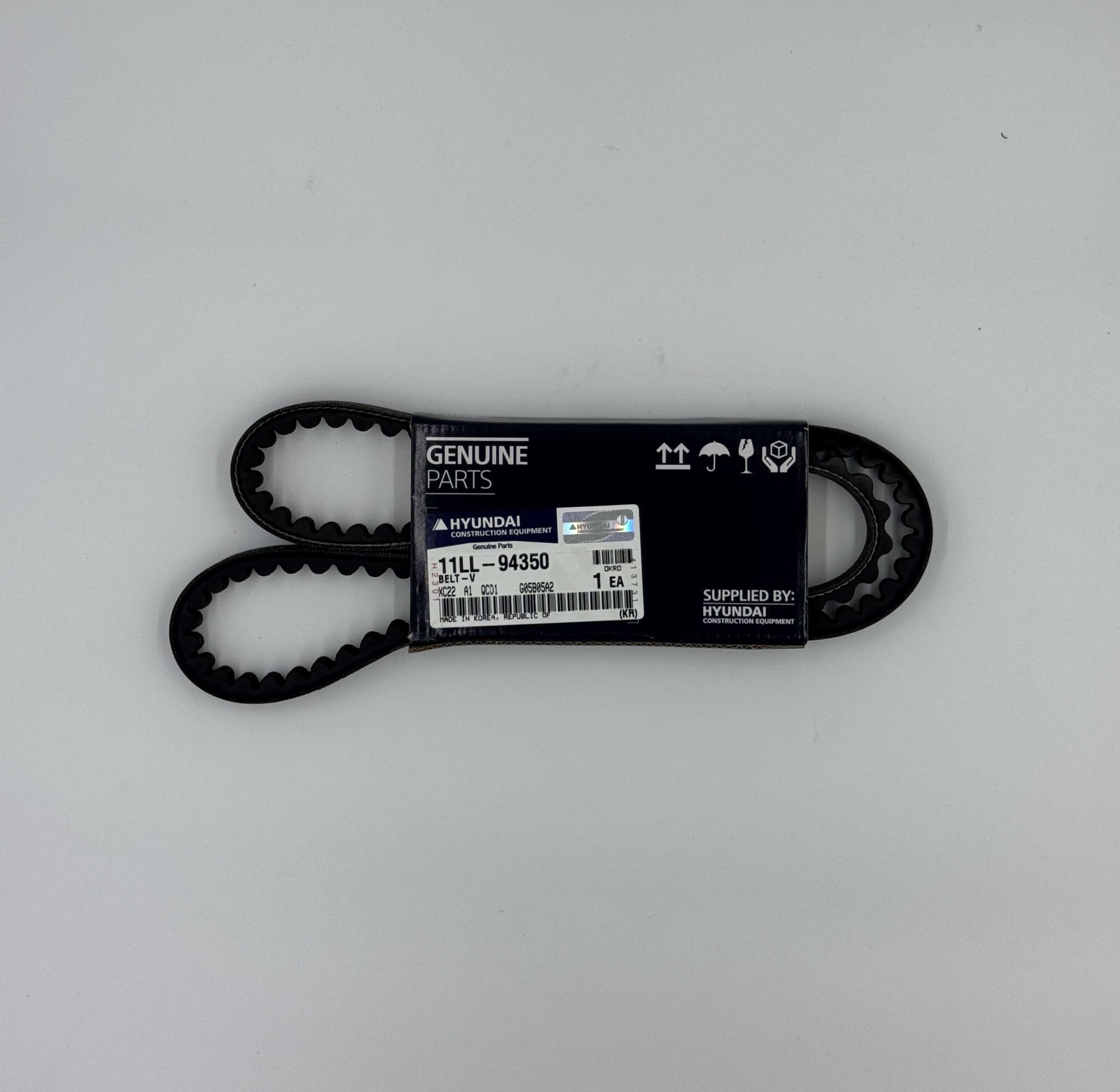 Hyundai Wheel Loader V-Belt 11LL-94350 Heavy Duty Parts Australia Perth